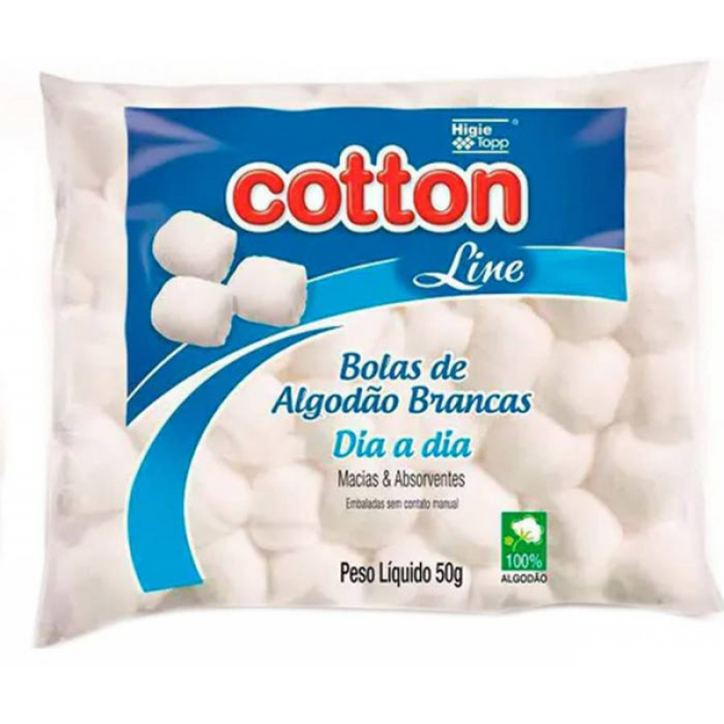 Algodão Cotonballs - Pacote 50g